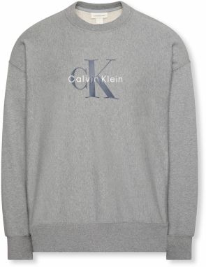 Calvin Klein Jeans Mikina  antracitová / tmavosivá / biela