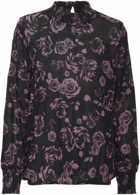 Kaffe Blúzka 'Afay'  orchideová / čierna