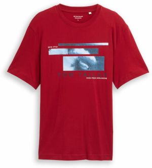 TOM TAILOR Tričko  zafírová / svetlomodrá / čerešňová / biela