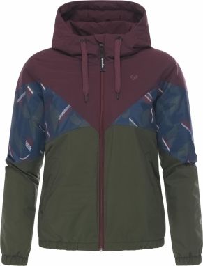 Ragwear Funkčná bunda 'Rochele Youmodo'  tmavomodrá / zelená / vínovo červená / biela