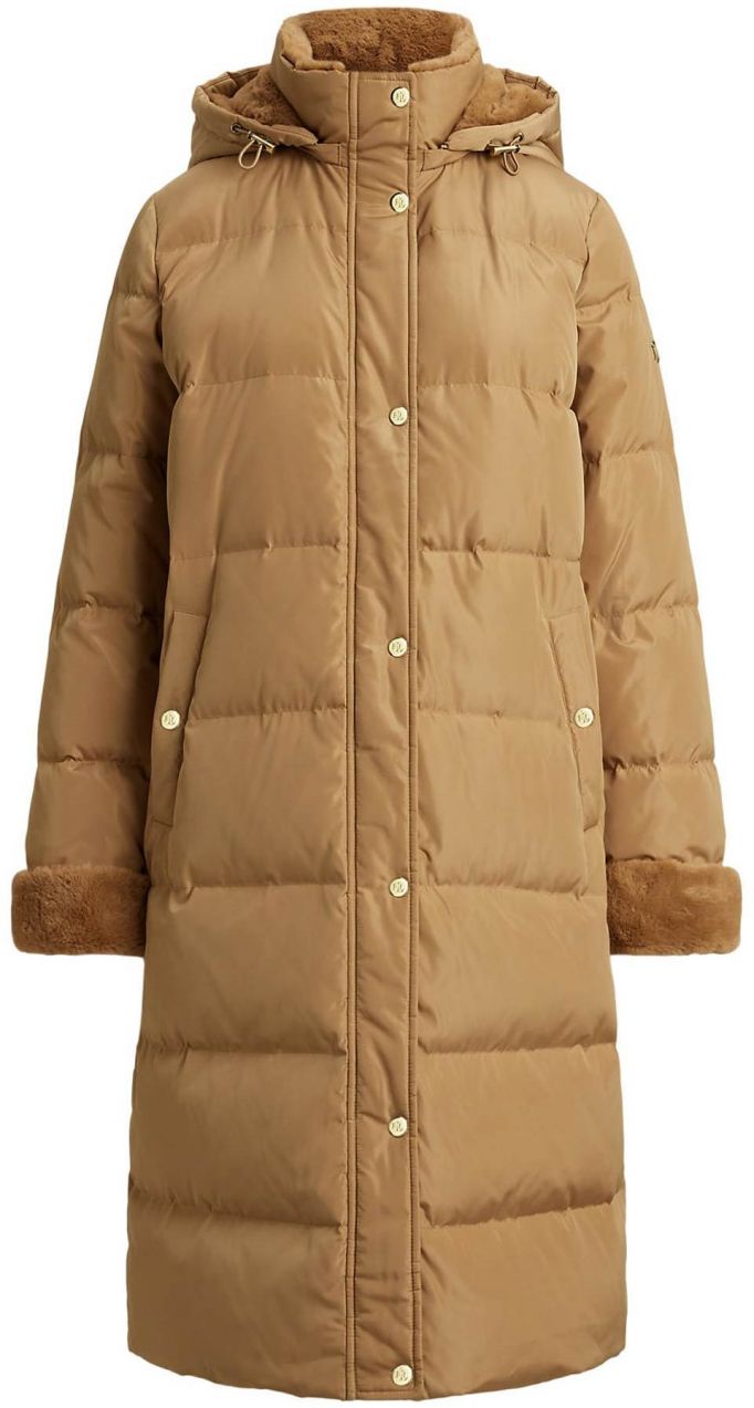 Lauren Ralph Lauren Zimný kabát  farba ťavej srsti