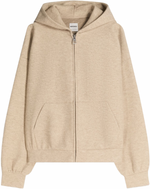 Bershka Tepláková bunda  piesková