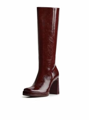 Bershka Čižmy  burgundská