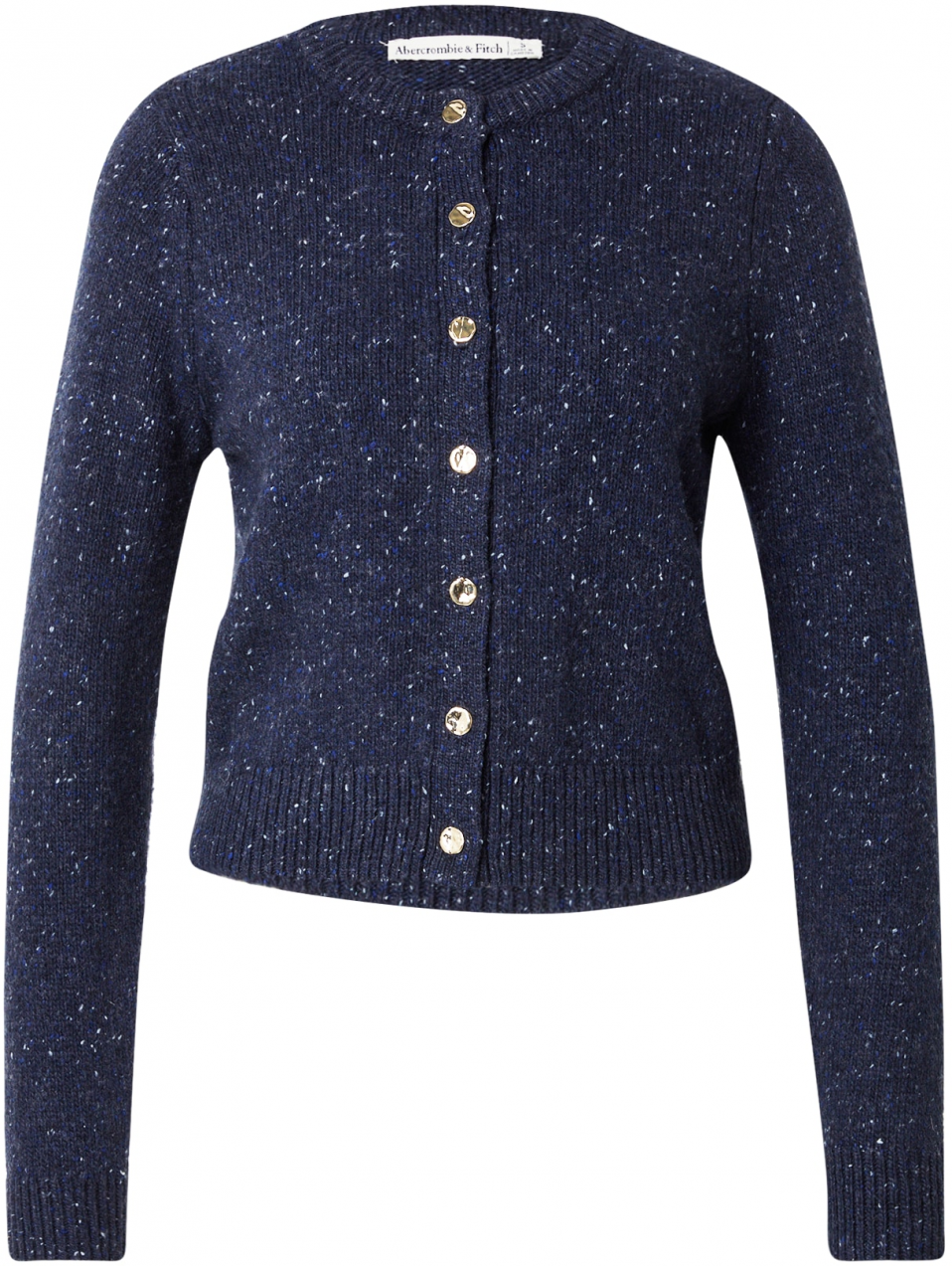 Abercrombie & Fitch Kardigán  modrá / námornícka modrá / biela