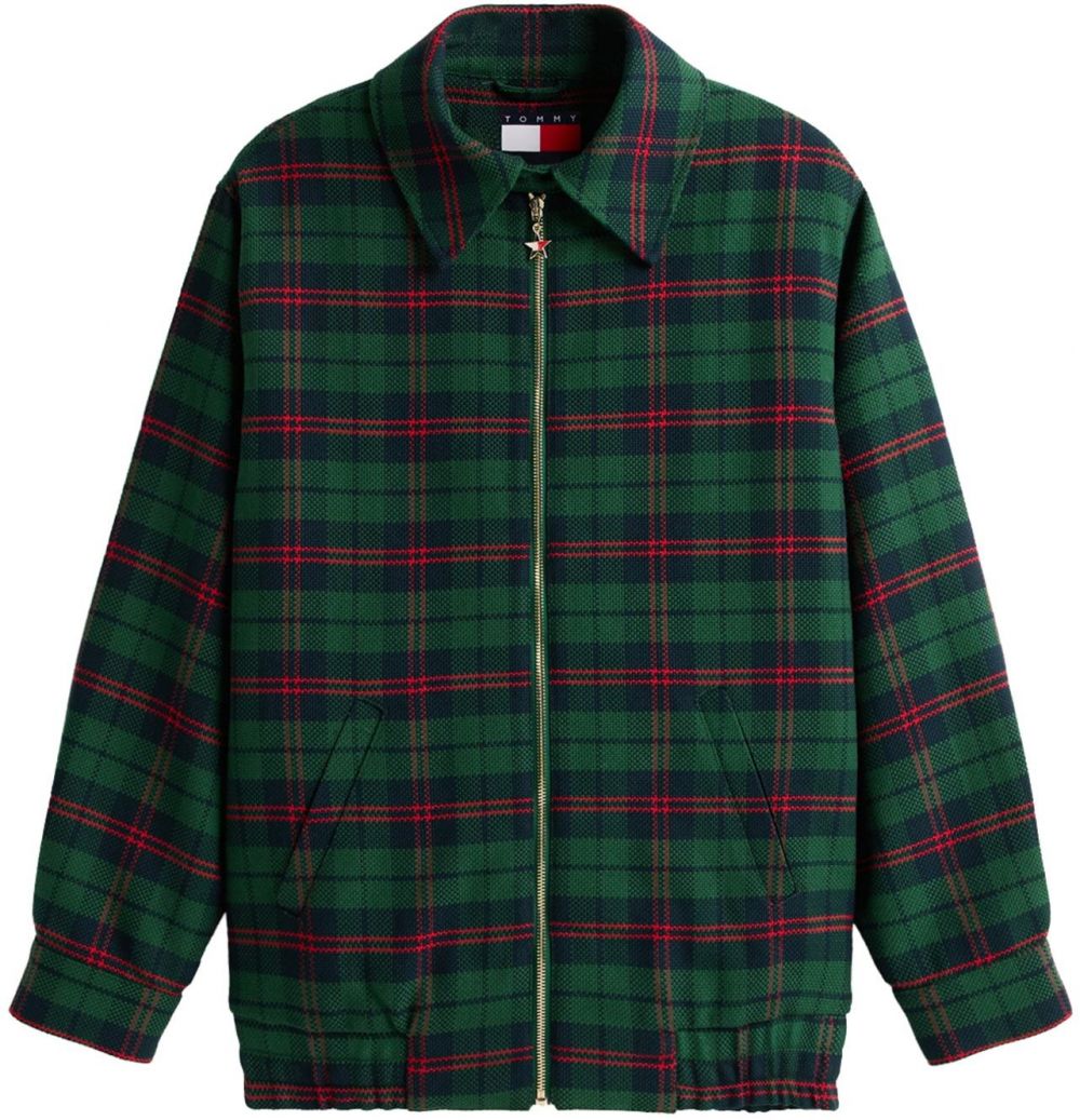 Tommy Jeans Prechodná bunda  zelená