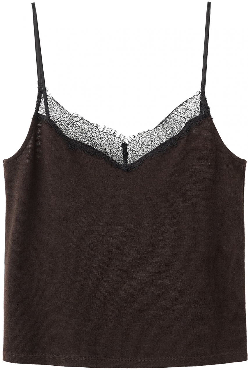 MANGO Top 'VERONA'  čokoládová / čierna