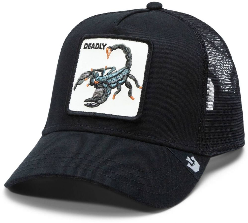 GOORIN Bros. Čiapka 'The Deadliest Scorpion'  kaki / oranžová / čierna / biela