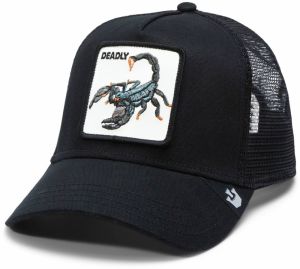 GOORIN Bros. Čiapka 'The Deadliest Scorpion'  kaki / oranžová / čierna / biela