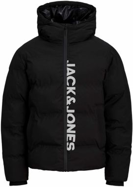 JACK & JONES Zimná bunda 'JJKAITO'  čierna / biela