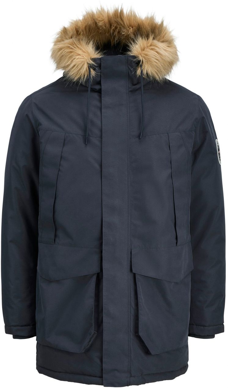 JACK & JONES Zimná parka 'JJCAMP'  námornícka modrá