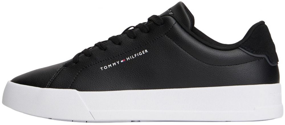 TOMMY HILFIGER Nízke tenisky 'COURT CORE'  čierna / biela