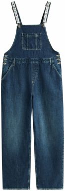 Tommy Jeans Rifle na traky  modrá denim