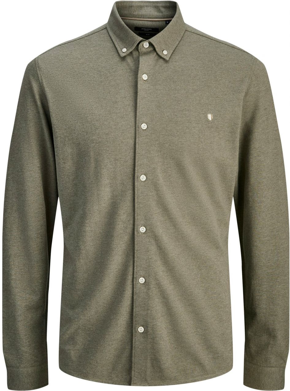 Jack & Jones Premium Košeľa 'JPRBLUBLAKE'  kaki