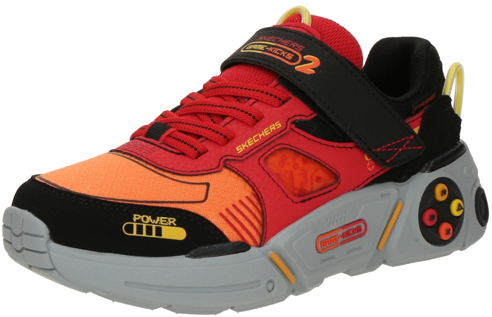 SKECHERS Tenisky 'GAMETRONIX 2.0'  oranžová / červená / čierna