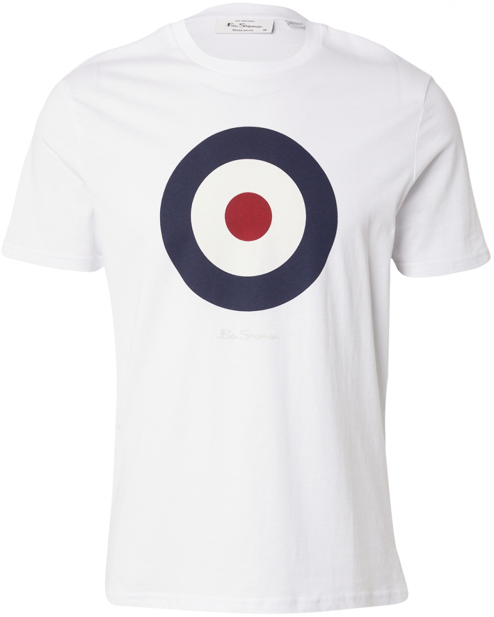 Ben Sherman Tričko 'Signature Target'  námornícka modrá / čerešňová / biela / šedobiela