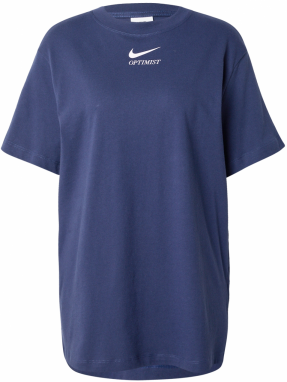 Nike Sportswear Tričko  námornícka modrá / biela