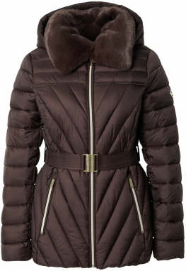 MICHAEL Michael Kors Zimná bunda 'PACKABLE'  čokoládová