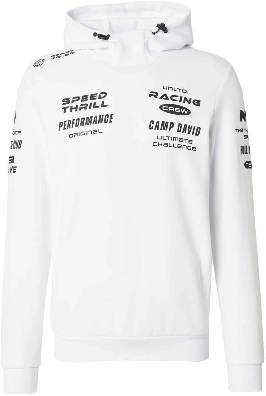 CAMP DAVID Mikina  čierna / biela