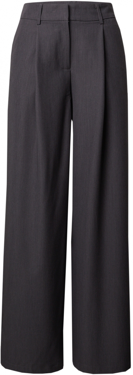 studioselect Plisované nohavice 'Elsa'  čadičová