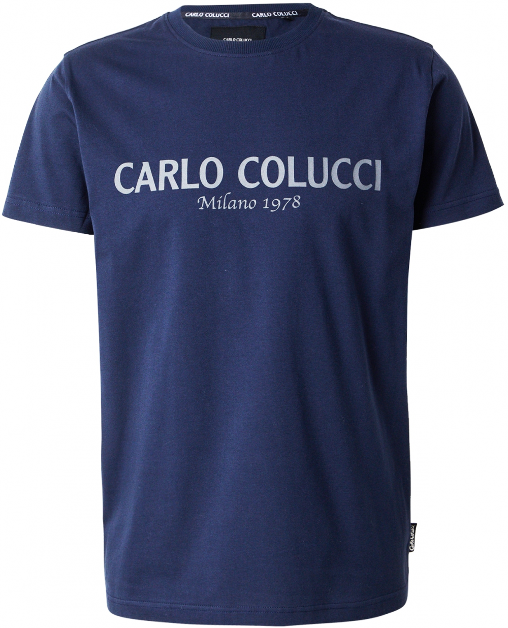 Carlo Colucci Tričko 'Di Comun'  námornícka modrá / sivá
