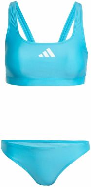 ADIDAS PERFORMANCE Športové bikiny '3-Stripes V-Back'  neónovo modrá / biela