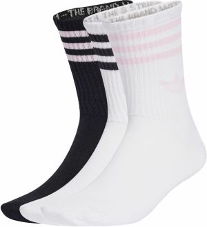 ADIDAS ORIGINALS Ponožky '3-Stripes Crew 3 Pairs'  ružová / čierna / biela