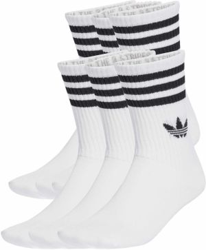 ADIDAS ORIGINALS Ponožky '3-Stripes Crew 6 Pairs'  čierna / biela