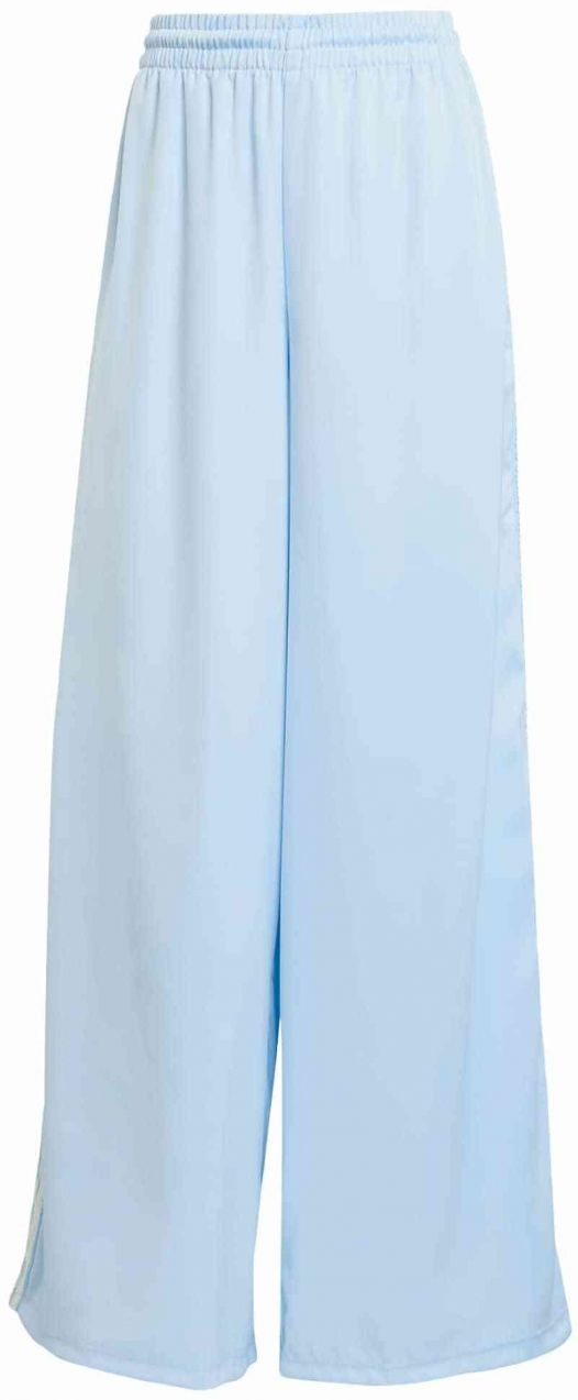 ADIDAS ORIGINALS Nohavice 'adidas Originals Satin Wide Leg Pants Ruffle'  svetlomodrá / biela