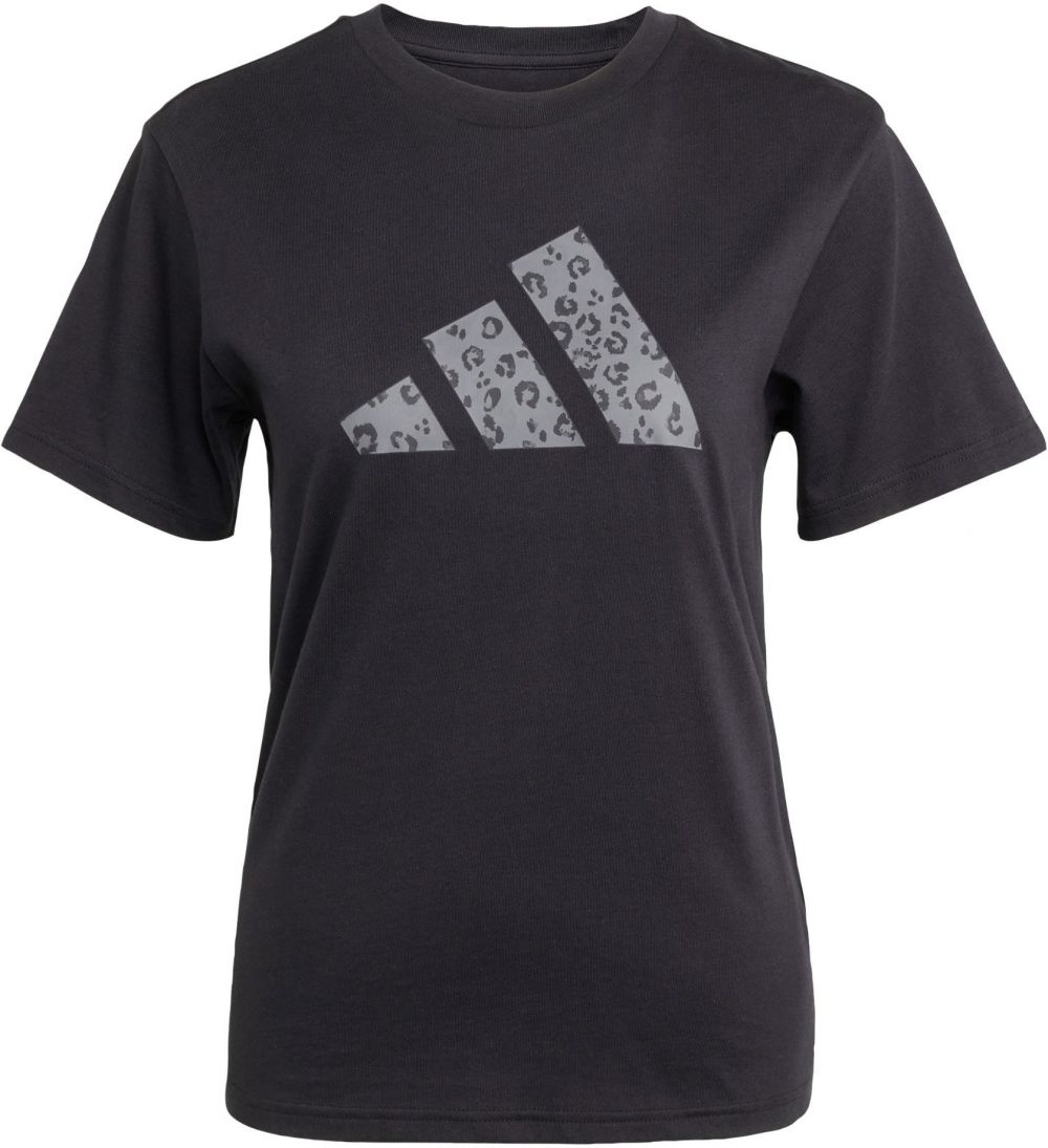 ADIDAS SPORTSWEAR Funkčné tričko 'Animal Graphic'  sivá / tmavosivá / čierna