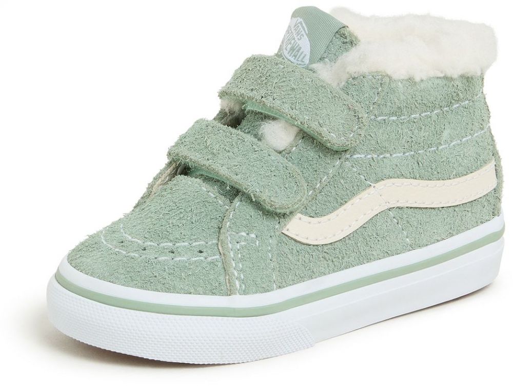 VANS Tenisky 'Sk8-Mid'  pastelovo zelená / biela