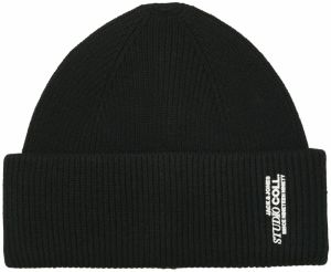 JACK & JONES Čiapky 'JACCOLL'  čierna / biela