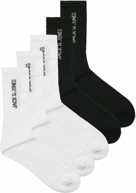 JACK & JONES Ponožky 'JACREGEN'  čierna / biela
