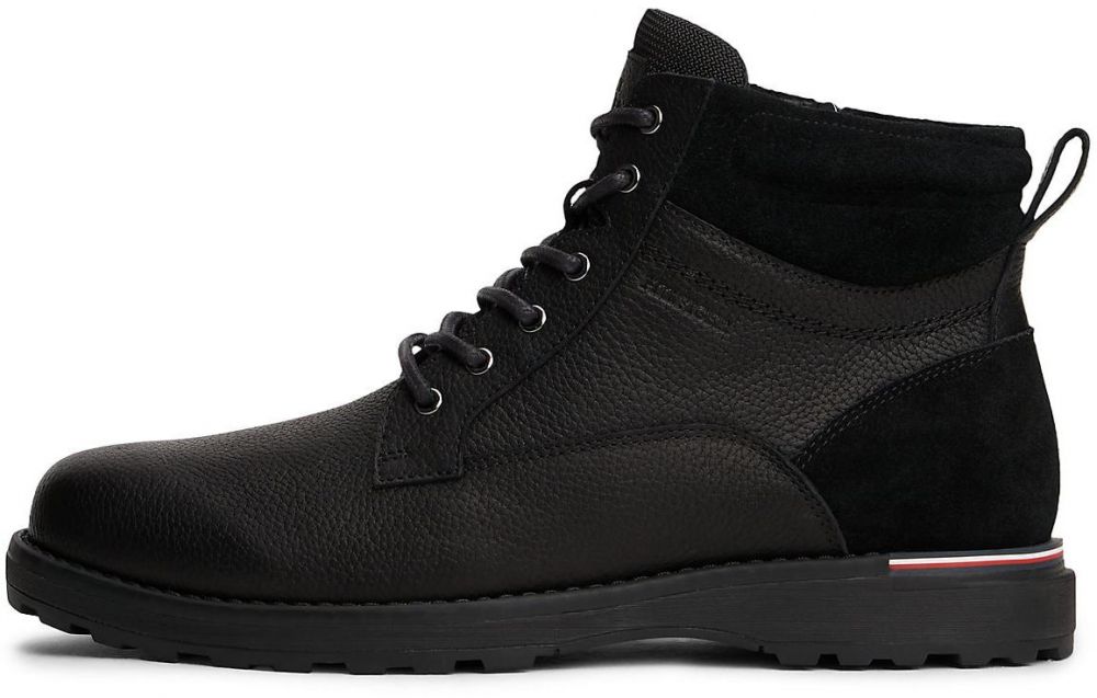 TOMMY HILFIGER Šnurovacie čižmy  čierna