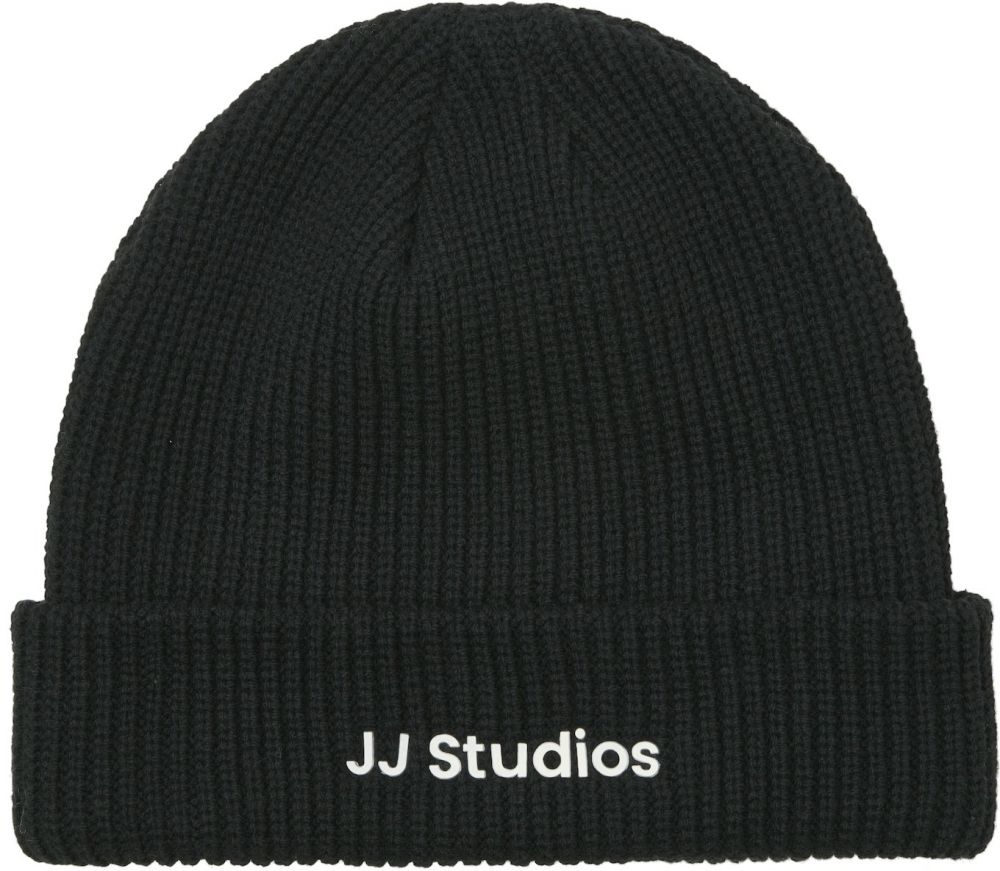 JACK & JONES Čiapky 'JACSOHO'  čierna / biela