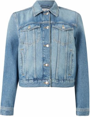 JOOP! Jeans Prechodná bunda  modrá denim / zlatá / vínovo červená / strieborná