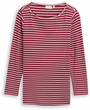 Tom Tailor Women + Tričko  červená / biela