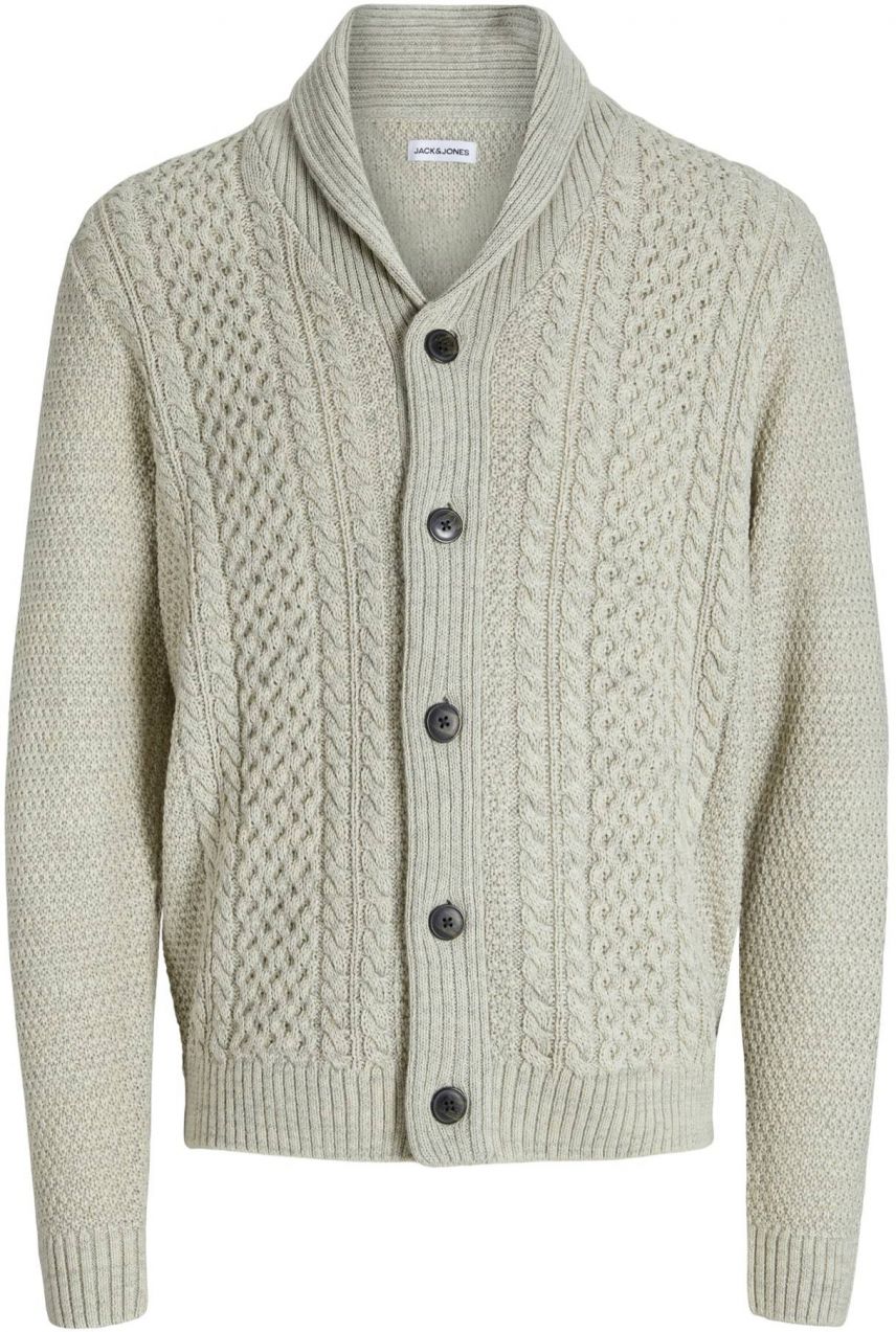 JACK & JONES Kardigán 'JJPAUL'  biela melírovaná