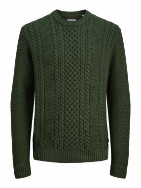 JACK & JONES Sveter 'JJPAUL '  tmavozelená