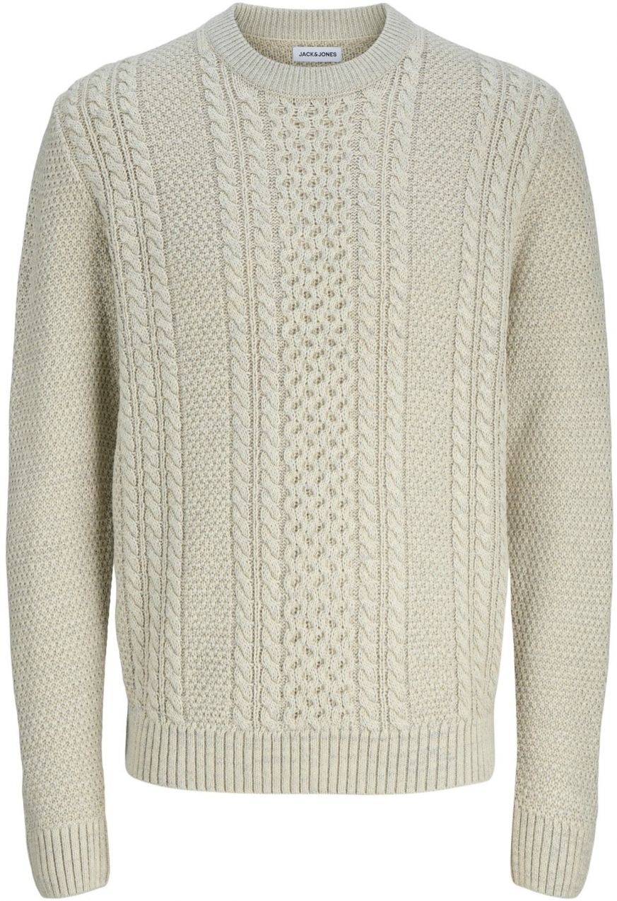 JACK & JONES Sveter 'JJPAUL'  biela ako vlna