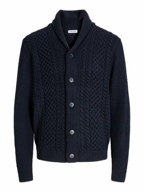 JACK & JONES Kardigán 'JJPAUL'  tmavomodrá