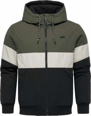 Ragwear Zimná bunda 'Jinig'  olivová / čierna / biela