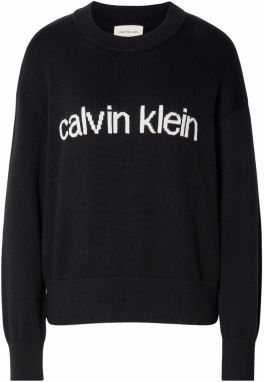 Calvin Klein Jeans Sveter  čierna / biela