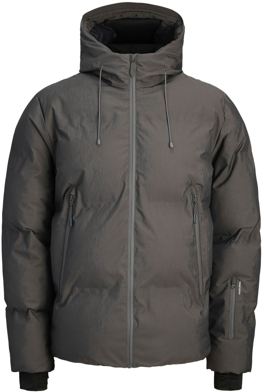 JACK & JONES Zimná bunda 'JCOFUSION'  sivá