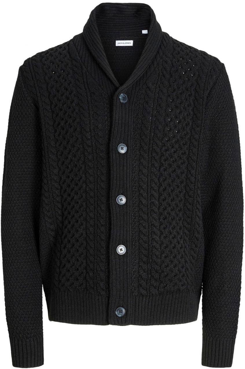 JACK & JONES Kardigán 'JJPAUL'  čierna