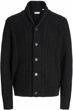 JACK & JONES Kardigán 'JJPAUL'  čierna