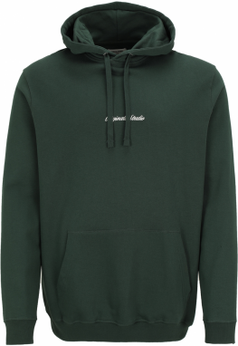 Jack & Jones Plus Mikina 'JORNORREBRO'  zelená / biela