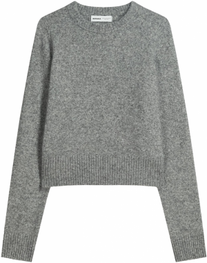 Bershka Sveter  sivá melírovaná
