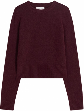 Bershka Sveter  vínovo červená
