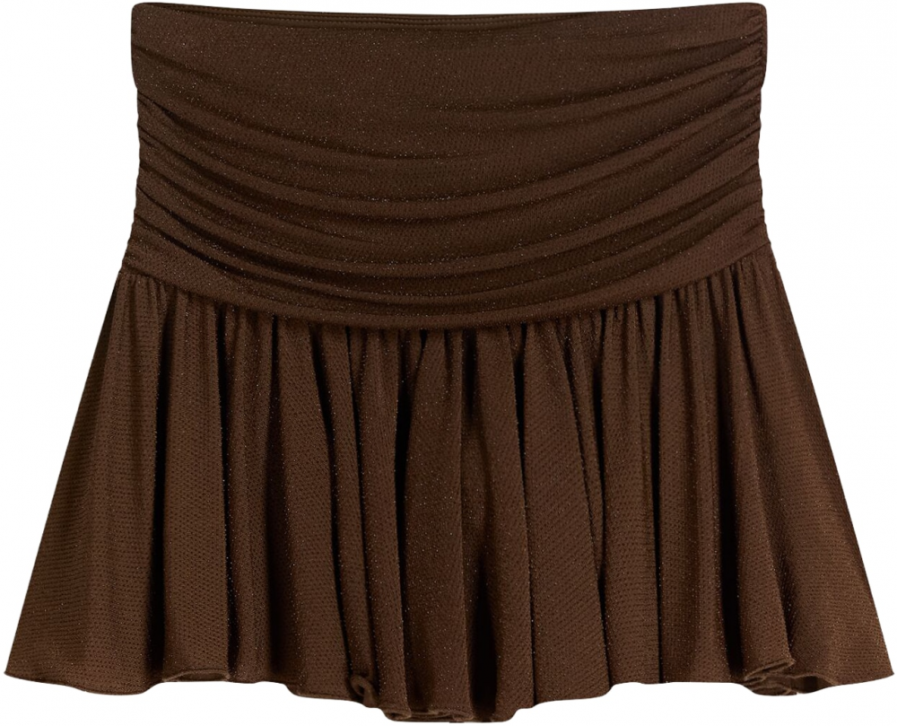 Bershka Sukňa  hnedá