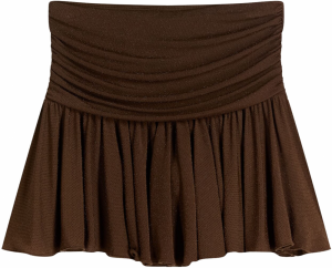 Bershka Sukňa  hnedá